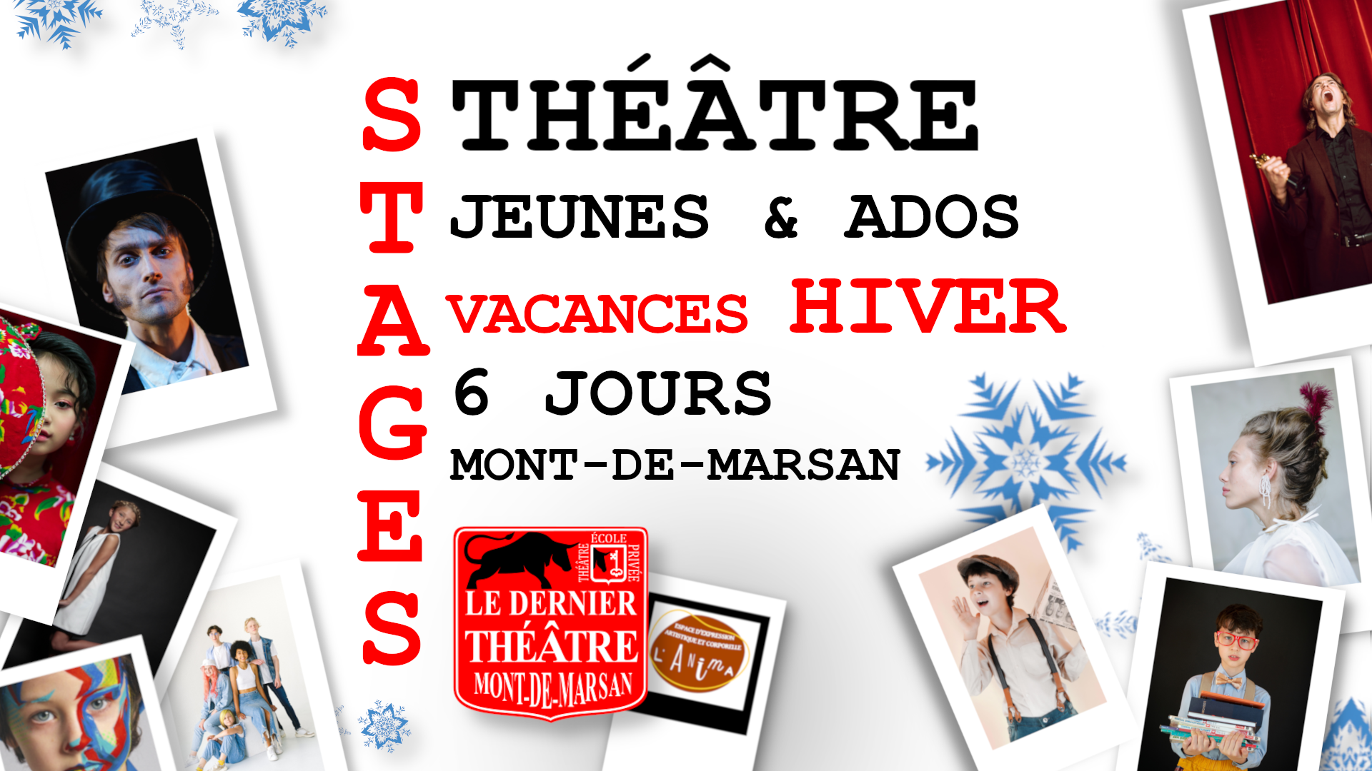 Le dernier théâtre - École privée art Dramatique - Stages Jeunes Ados Vacances hiver