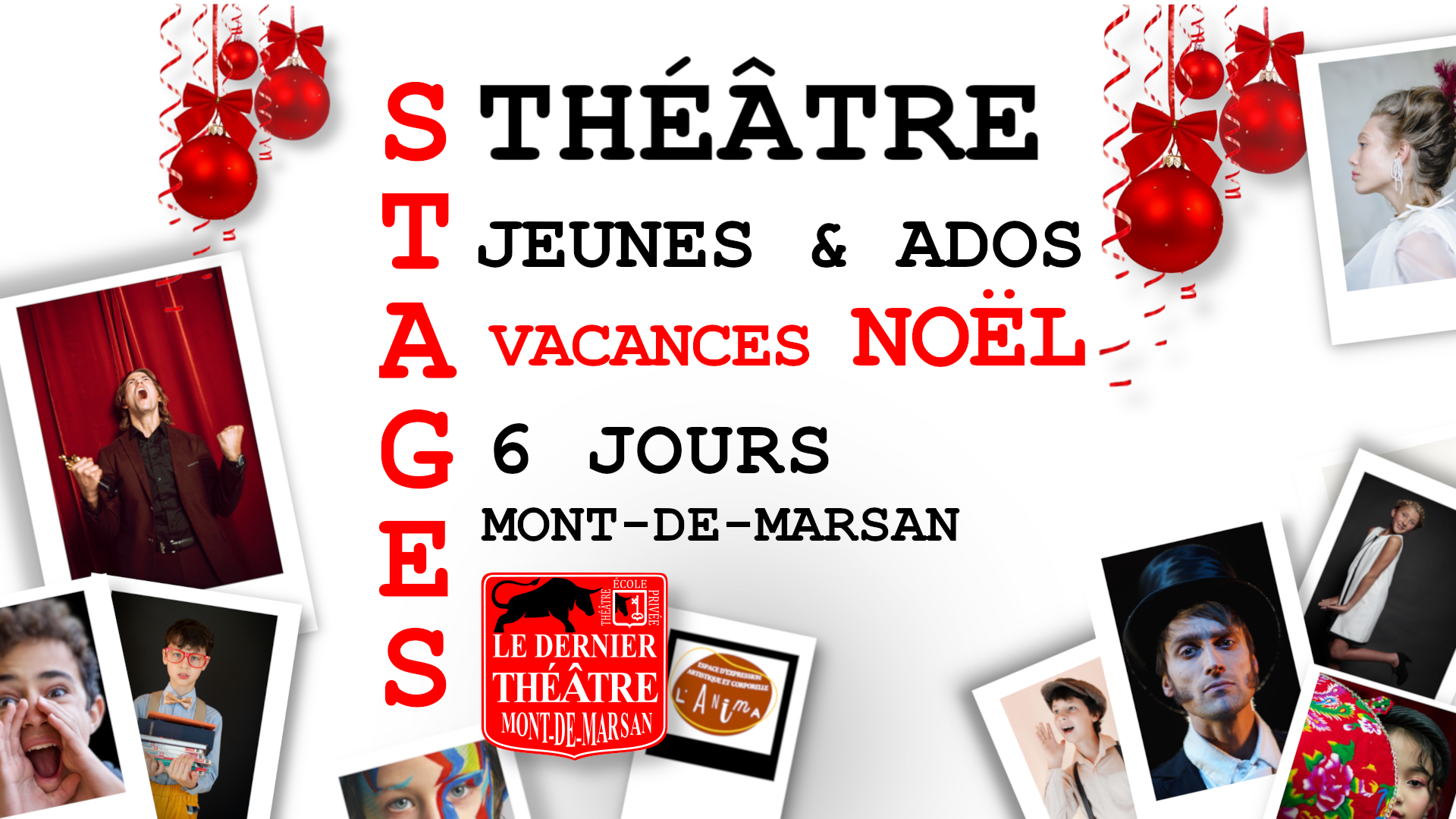 Le dernier théâtre - École privée art Dramatique - Stages Jeunes Ados Vacances Noël