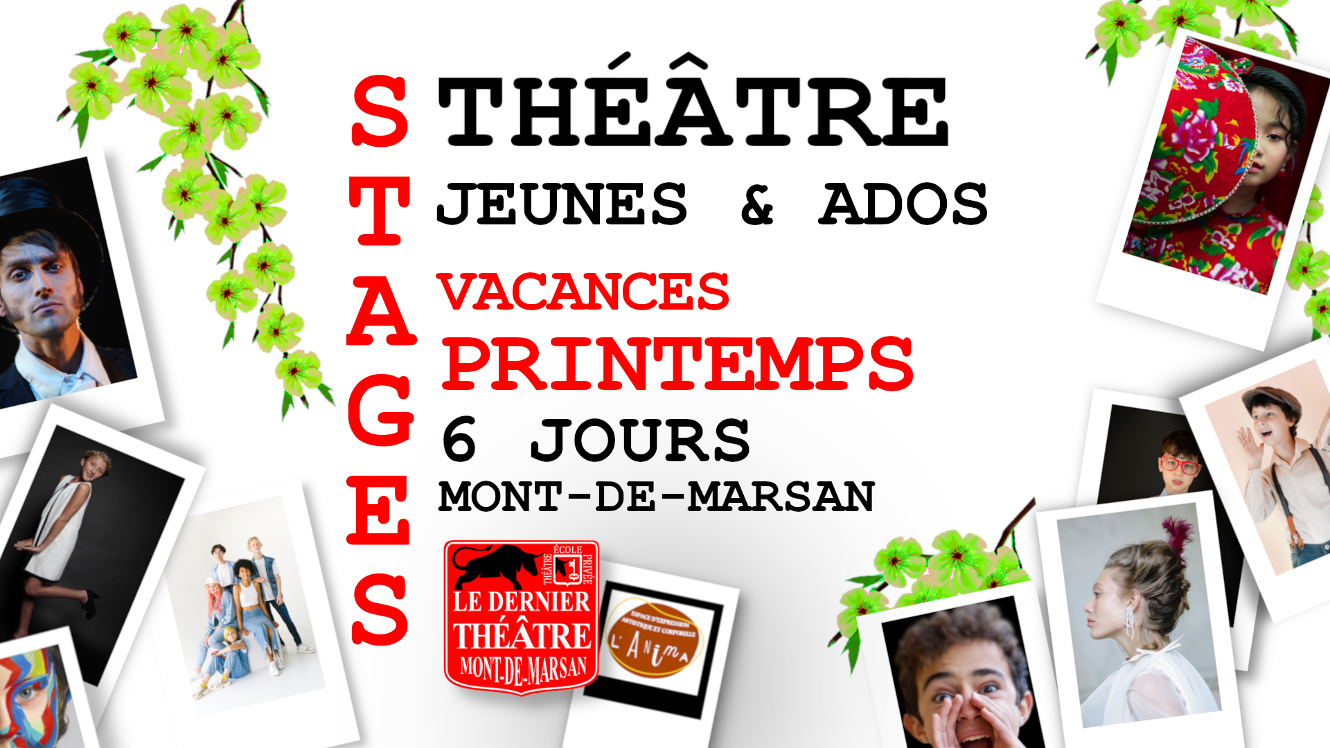 Le dernier théâtre - École privée art Dramatique - Stages Jeunes Ados Vacances Printemps